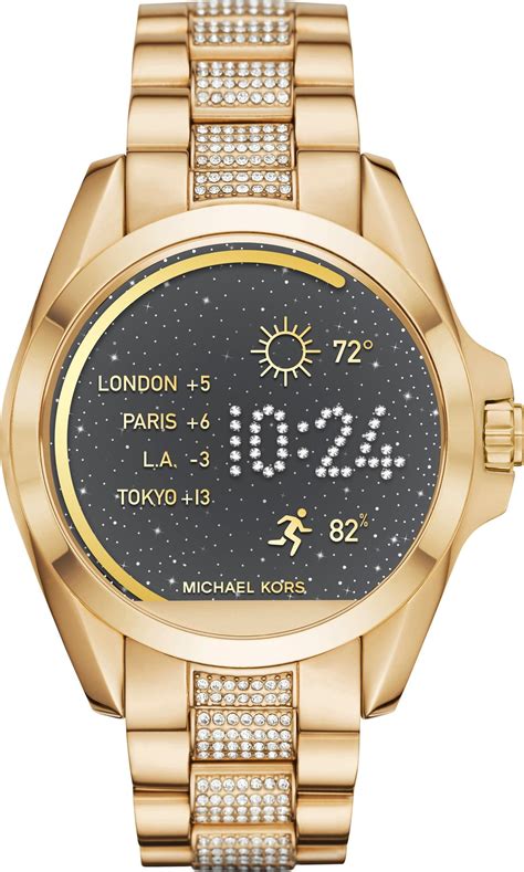 buy cheap michael kors bradshaw watch brown n gold smartwatch|michael kors where to buy.